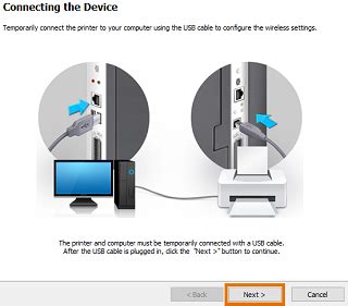 Connecting the Printer to a Wireless Network (Easy Wireless .